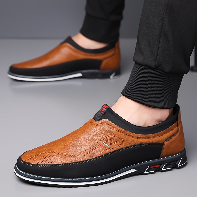 Slip-On Loafers with Thin Rubber Sole for Men