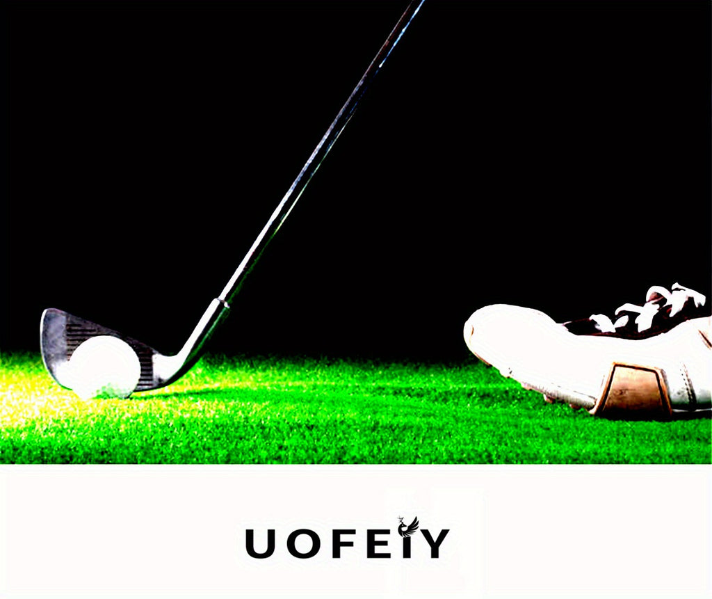 UOFEIY Men's Professional Golf Shoes - Lightweight, Breathable, Non-Slip Sneakers with Fabric Upper & MD/Rubber Sole for Outdoor Sports, Travel, and Business Casual Wear, Business Casual Shoes | Sleek Sneaker Design | Synthet