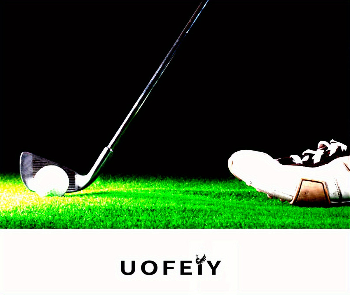 UOFEIY Men's Professional Golf Shoes - Lightweight, Breathable, Non-Slip Sneakers with Fabric Upper & MD/Rubber Sole for Outdoor Sports, Travel, and Business Casual Wear, Business Casual Shoes | Sleek Sneaker Design | Synthet