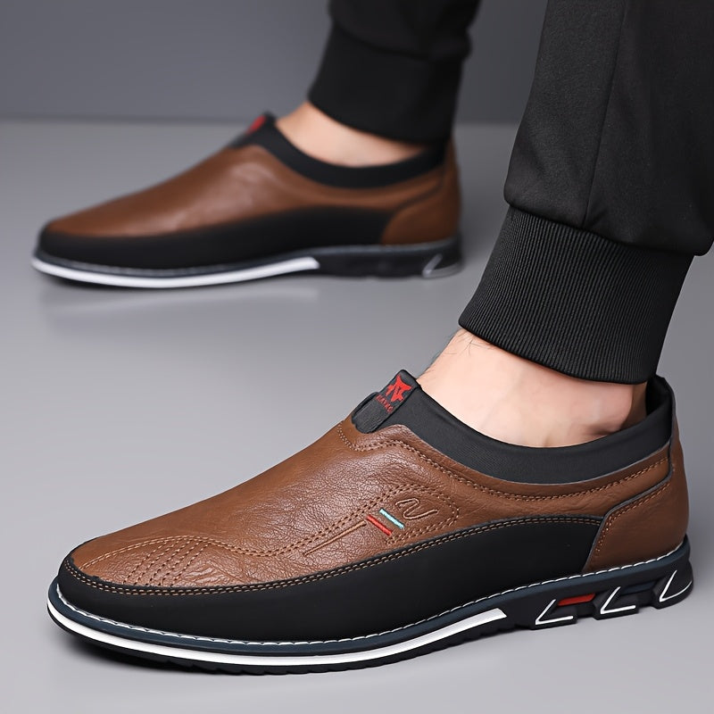 Slip-On Loafers with Thin Rubber Sole for Men
