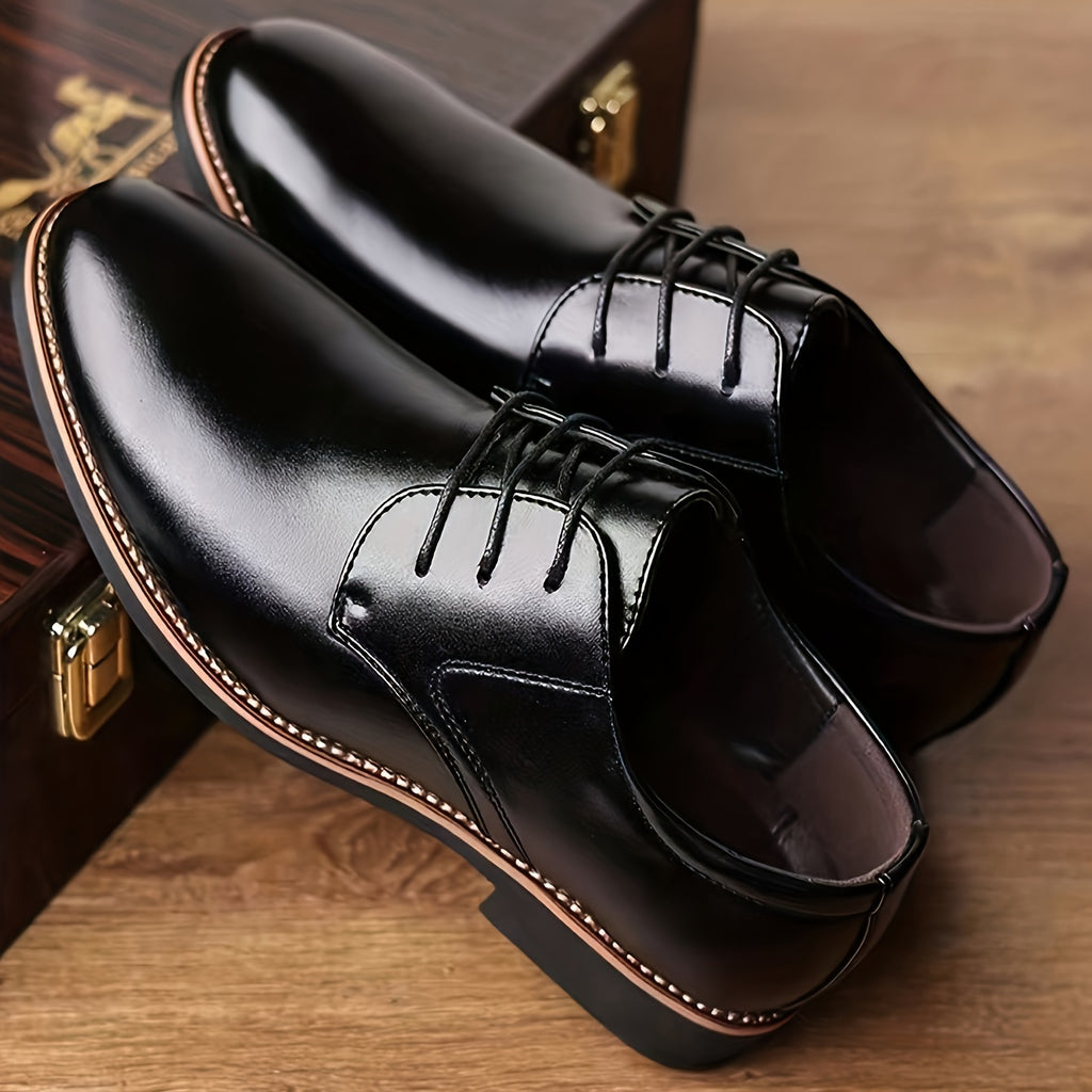 Soft Rubber Sole, Black & Brown Design Shoes for Men