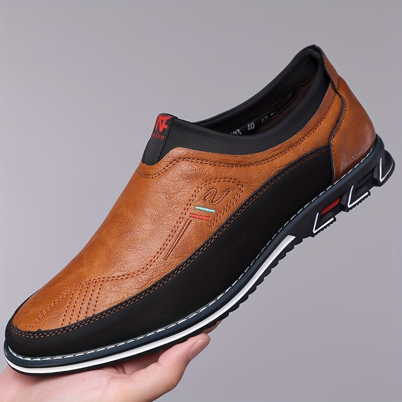Slip-On Loafers with Thin Rubber Sole for Men