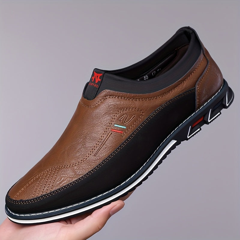 Slip-On Loafers with Thin Rubber Sole for Men