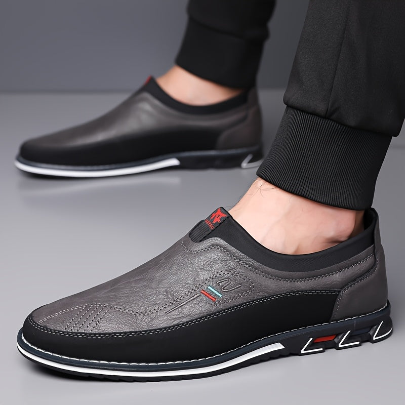 Slip-On Loafers with Thin Rubber Sole for Men