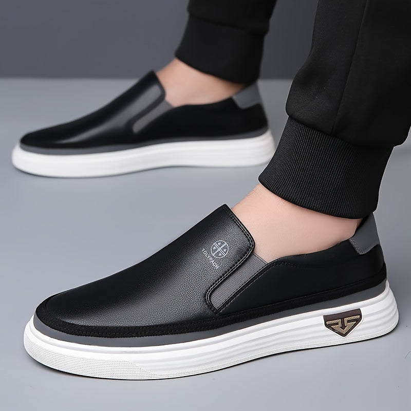 Slip-On Loafers with Soft Upper, Non-Slip Rubber Sole for Men