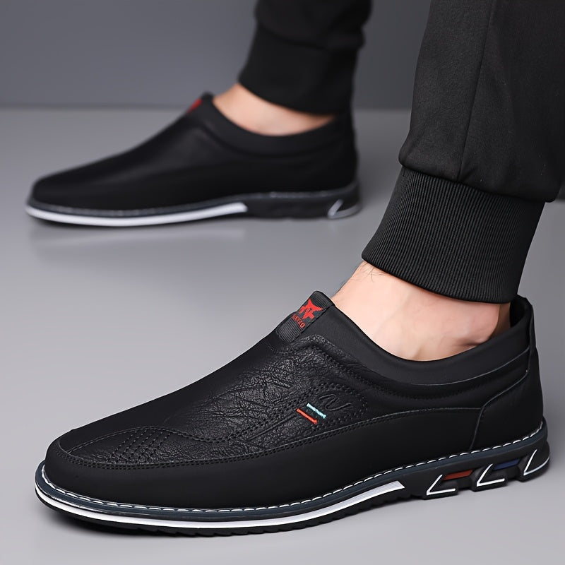 Slip-On Loafers with Thin Rubber Sole for Men