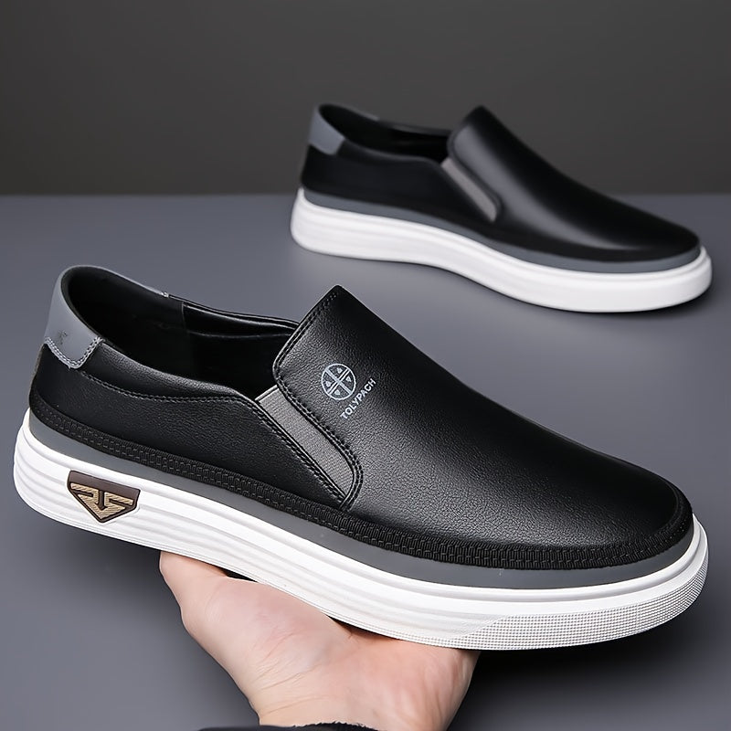 Slip-On Loafers with Soft Upper, Non-Slip Rubber Sole for Men