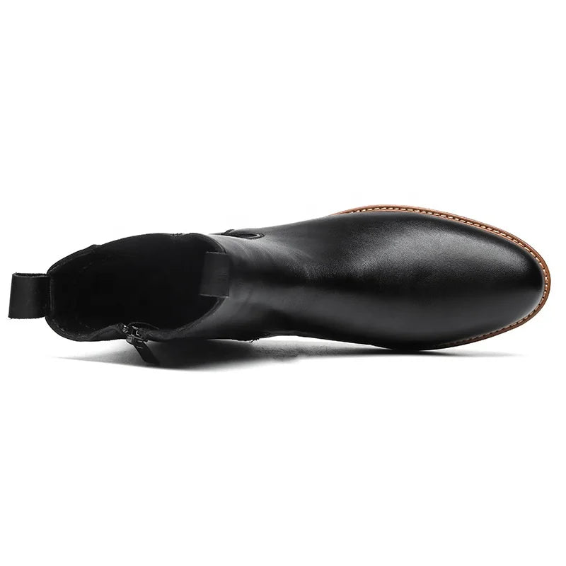 New High Top Boots Men's Pointed Toe Workwear Boots