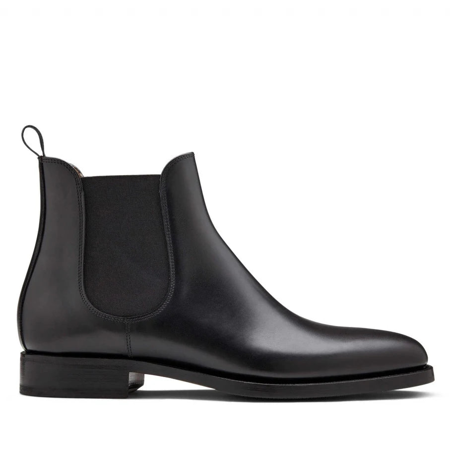 New Arrival High Quality Genuine Leather Shoes Men's Chelsea Boots With Italy Design Factory Wholesale Customization