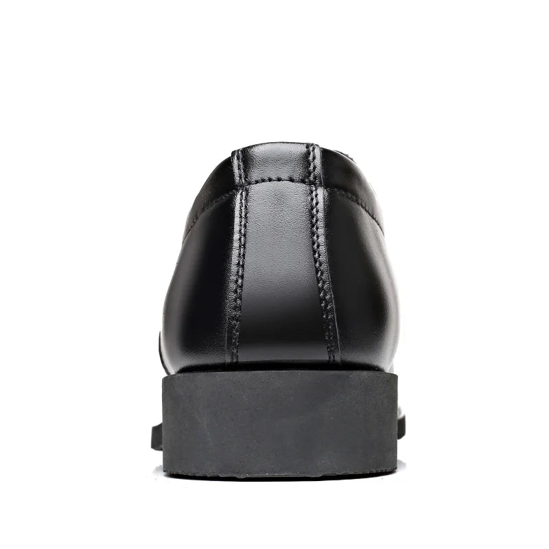 British Men Fashion Breathable Pointed Leather Shoe Casual Footwear Men's Business Formal Dress Shoes