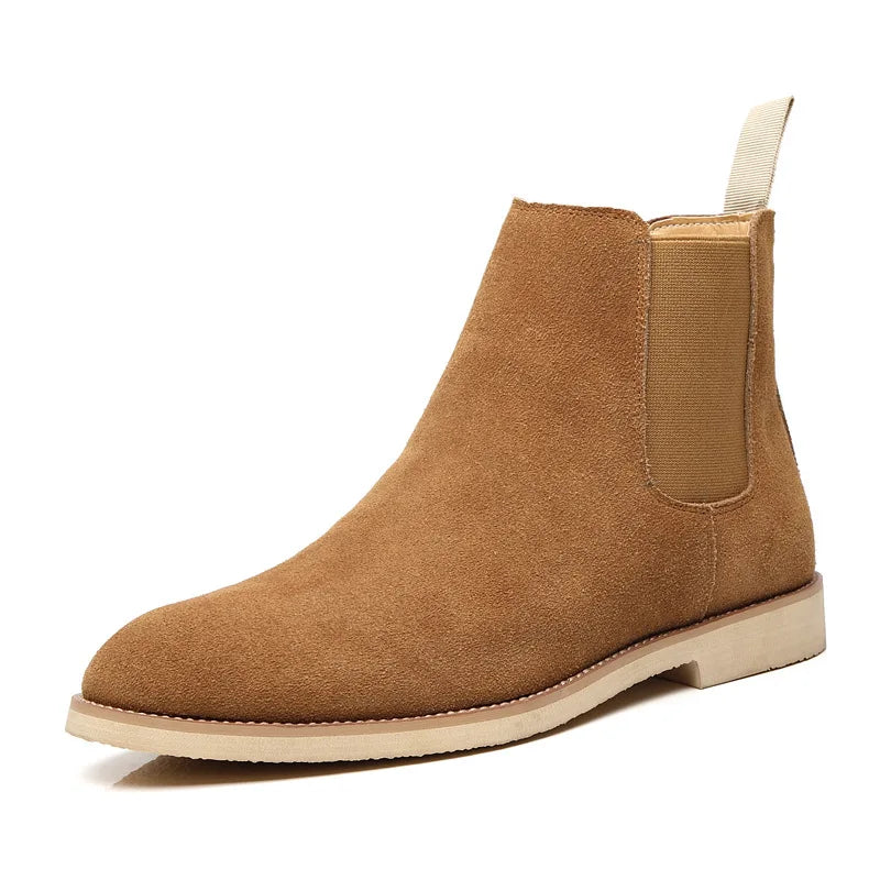 Size 38-46/us 6.5-12 Ankle Leather Boots Cowhide Dress Shoes Classic Good Quality Men Real Leather Chelsea Boots