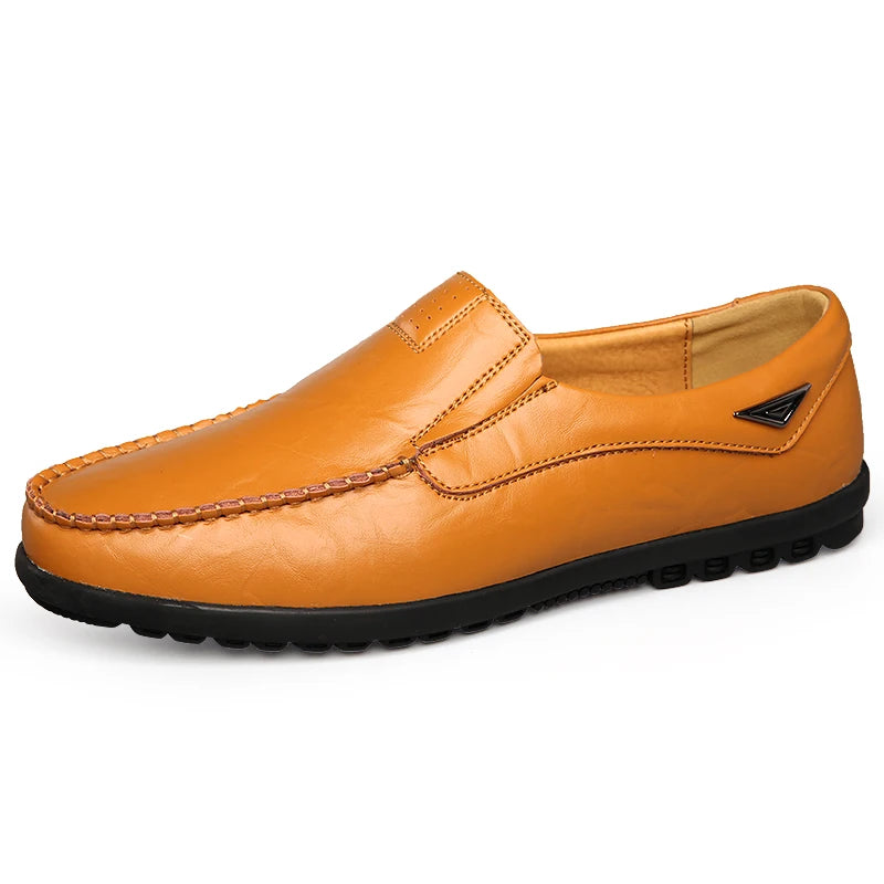 New large size men's leather shoes 100% cowhide fashion thick sole leisure sports business casual shoes men sneakers bean shoes