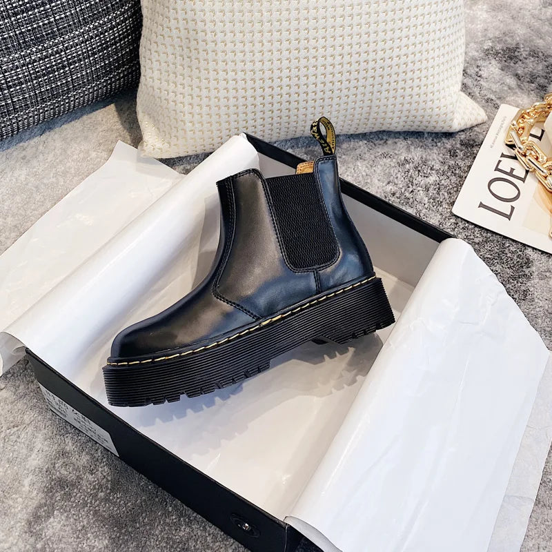 Women Boots Heightened Thick-soled Boots Fashionable Women Shoes Fashionable Sexy Punk Optical Shoes Winter Boots 2024 New  42