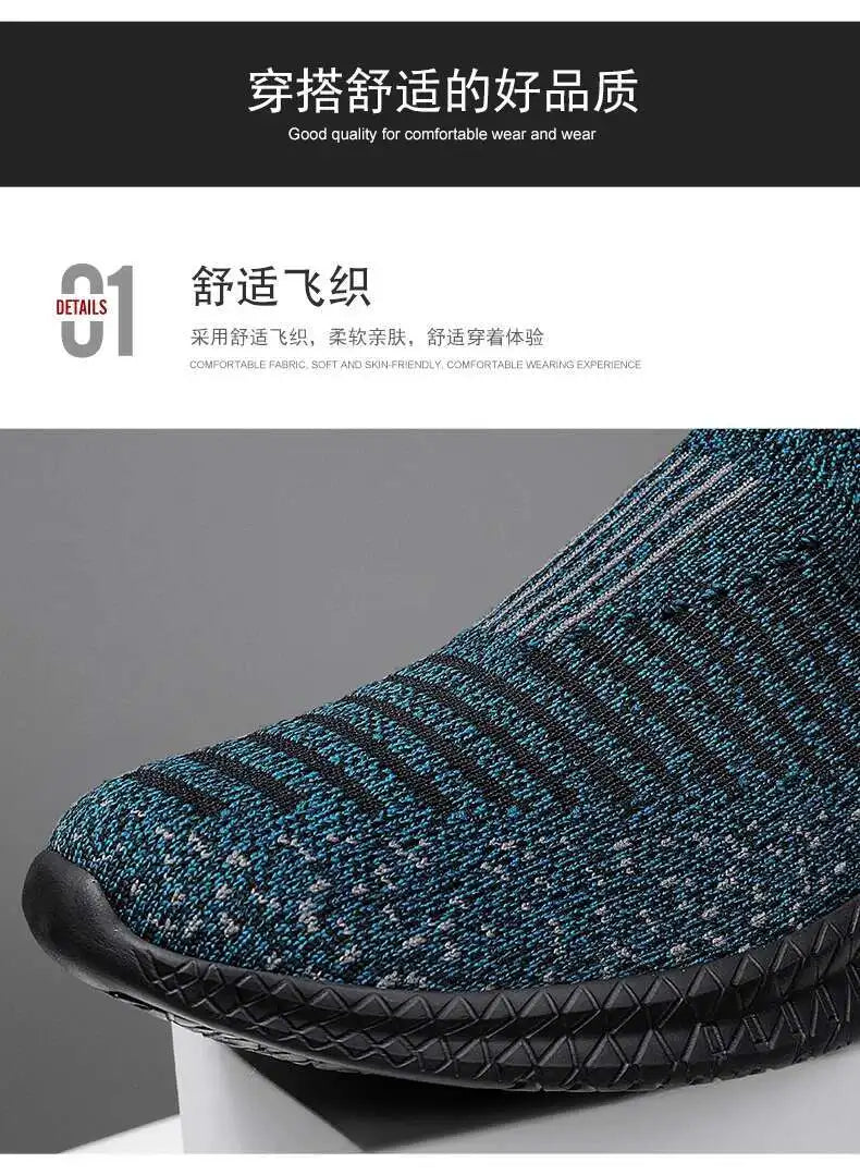 Men's Shoes comfortable Light Sneakers Man Mesh Breathable Walking shoes Casual Loafers Shoes Plus Size 49 Zapatillas de deporte