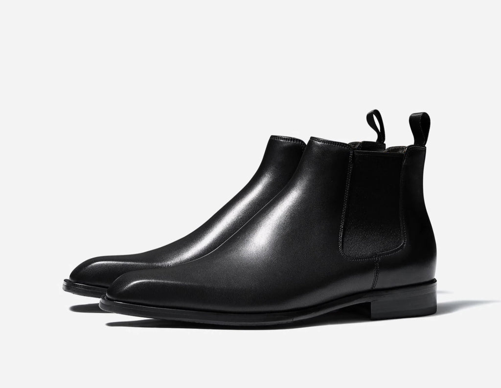 New Chelsea Boots Men Shoes PU Brown Fashion Versatile Business Casual British Style Street Party Wear Classic Dress Ankle Boots