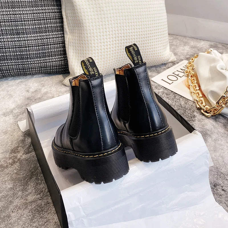Women Boots Heightened Thick-soled Boots Fashionable Women Shoes Fashionable Sexy Punk Optical Shoes Winter Boots 2024 New  42