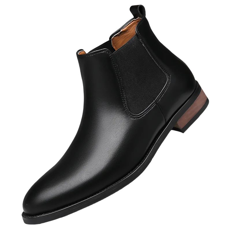 New Arrival Male Chelsea Boots Casual Slip on Business Boots Fashion Cowboy Men's Ankle Boots High Top Leisure Walking Footwear