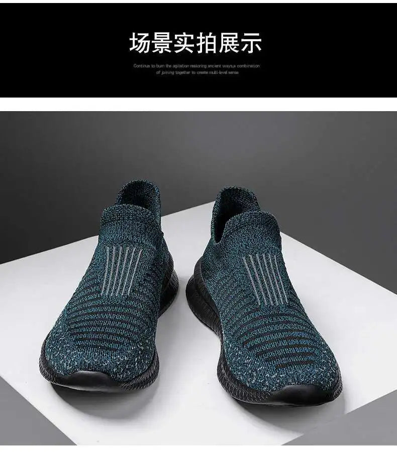 Men's Shoes comfortable Light Sneakers Man Mesh Breathable Walking shoes Casual Loafers Shoes Plus Size 49 Zapatillas de deporte