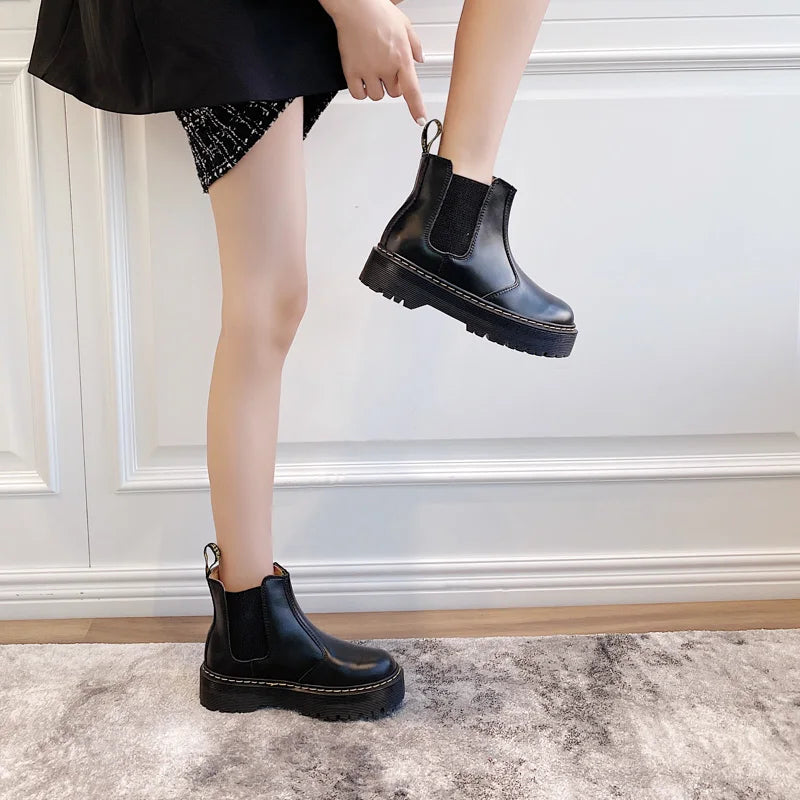 Women Boots Heightened Thick-soled Boots Fashionable Women Shoes Fashionable Sexy Punk Optical Shoes Winter Boots 2024 New  42