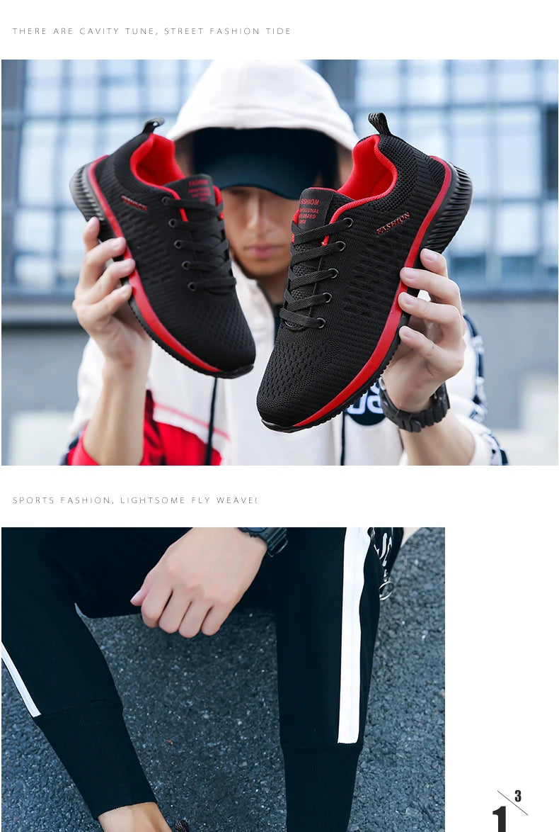 Men Running Walking Knit Shoe Casual Sneakers Breathable Sports Running Athletic Gym Lightweight Outdoor Women Shoes Size38-48