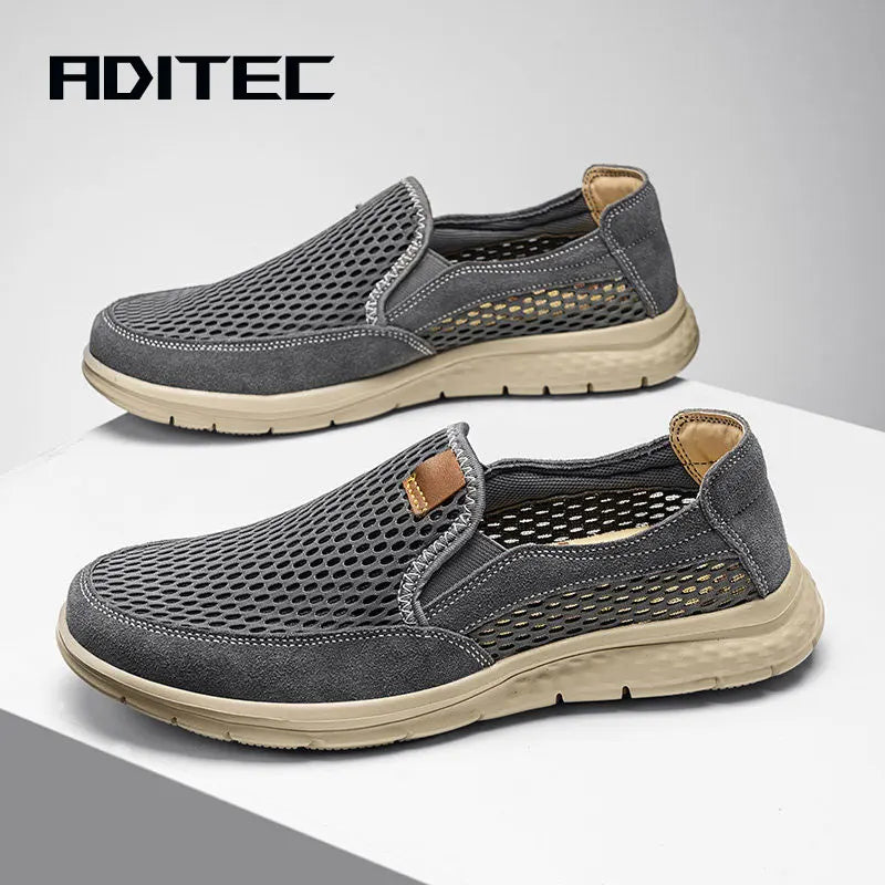 A slip-on loafers, suitable for men's summer breathable casual shoes, light walking shoes, better quality