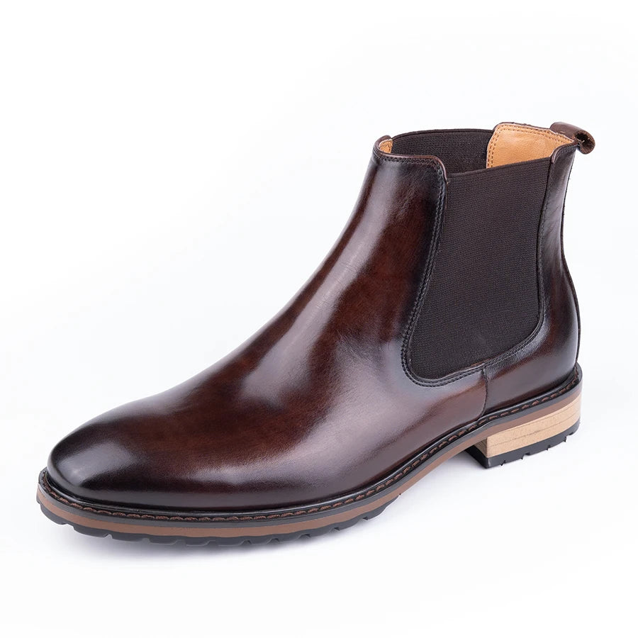 New Arrival Men's Boots Premium quality Cowhide Wear-resistant and Comfortable Leather Shoes Luxury Office Formal Shoes Handmade