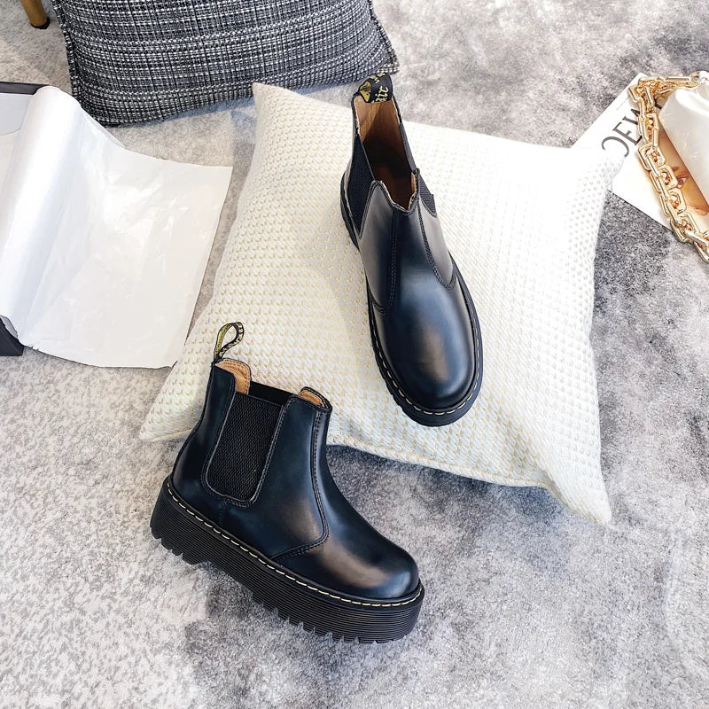 Women Boots Heightened Thick-soled Boots Fashionable Women Shoes Fashionable Sexy Punk Optical Shoes Winter Boots 2024 New  42