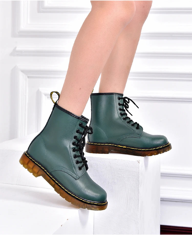 High-top boots, men's leather shoes, fashionable motorcycle ankle boots, men's boots, men's shoes, genuine leather women's boots