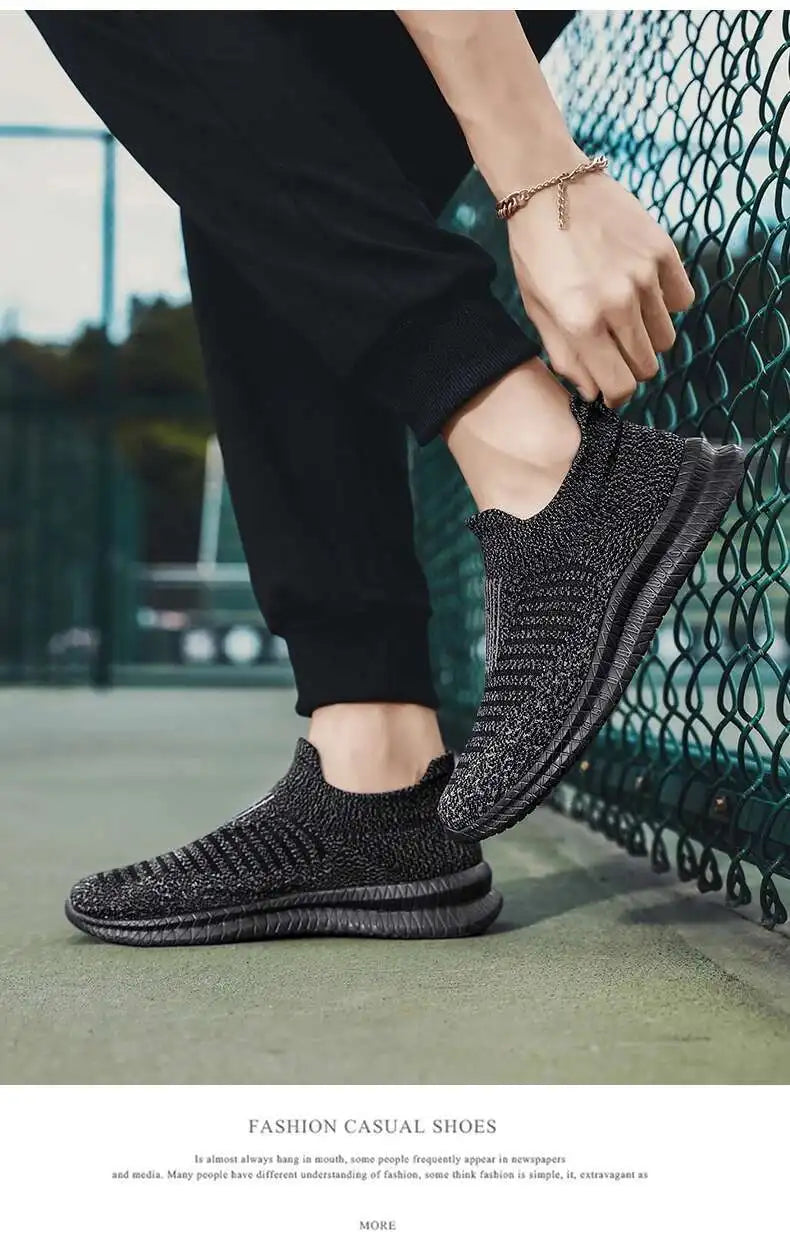 Men's Shoes comfortable Light Sneakers Man Mesh Breathable Walking shoes Casual Loafers Shoes Plus Size 49 Zapatillas de deporte
