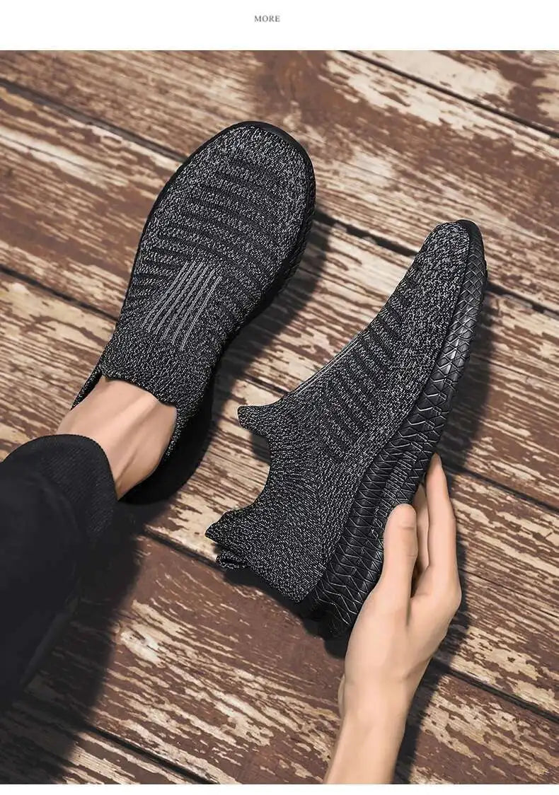 Men's Shoes comfortable Light Sneakers Man Mesh Breathable Walking shoes Casual Loafers Shoes Plus Size 49 Zapatillas de deporte