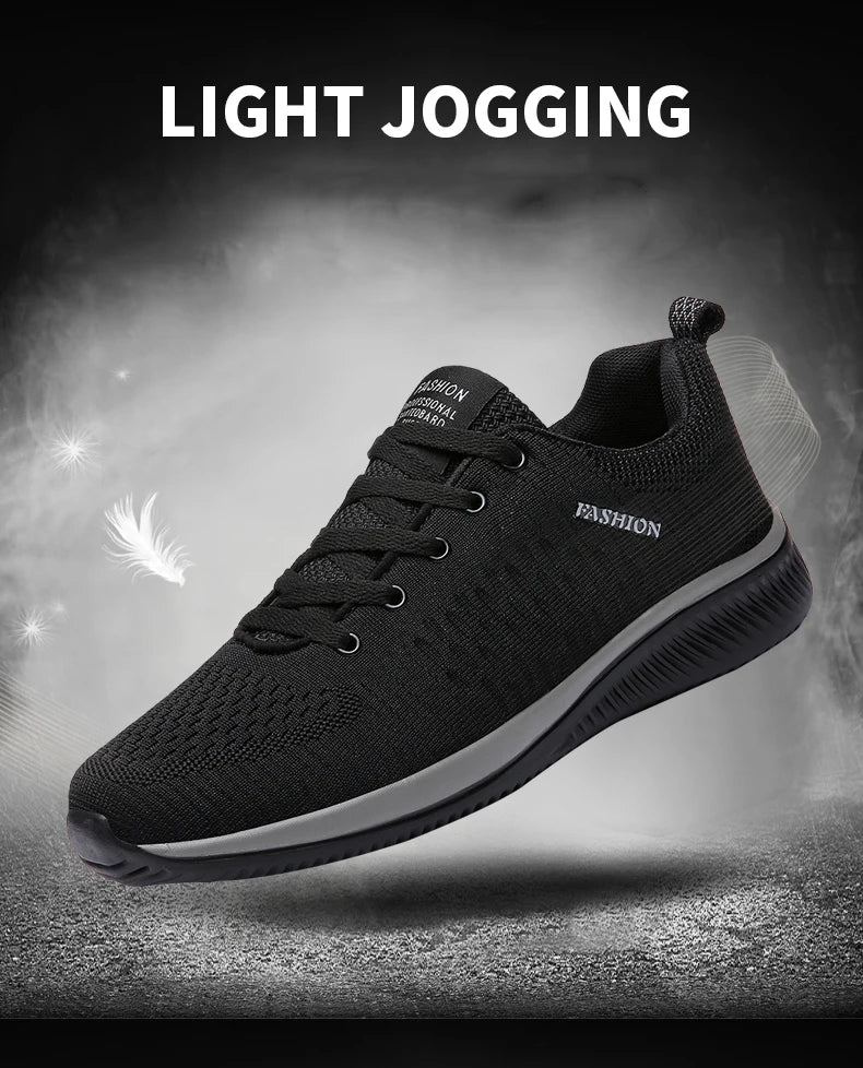 Men Running Walking Knit Shoe Casual Sneakers Breathable Sports Running Athletic Gym Lightweight Outdoor Women Shoes Size38-48
