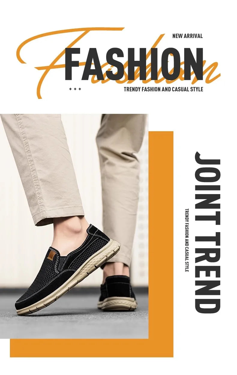 A slip-on loafers, suitable for men's summer breathable casual shoes, light walking shoes, better quality