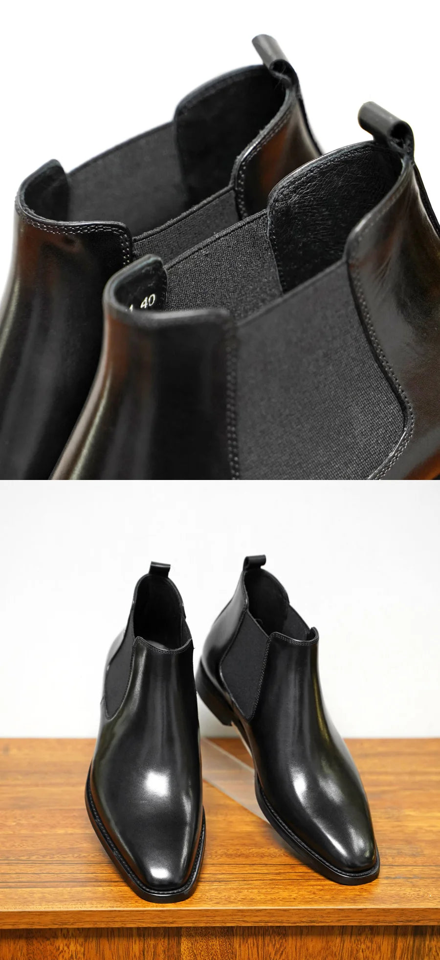 New Chelsea Boots Men Shoes PU Brown Fashion Versatile Business Casual British Style Street Party Wear Classic Dress Ankle Boots