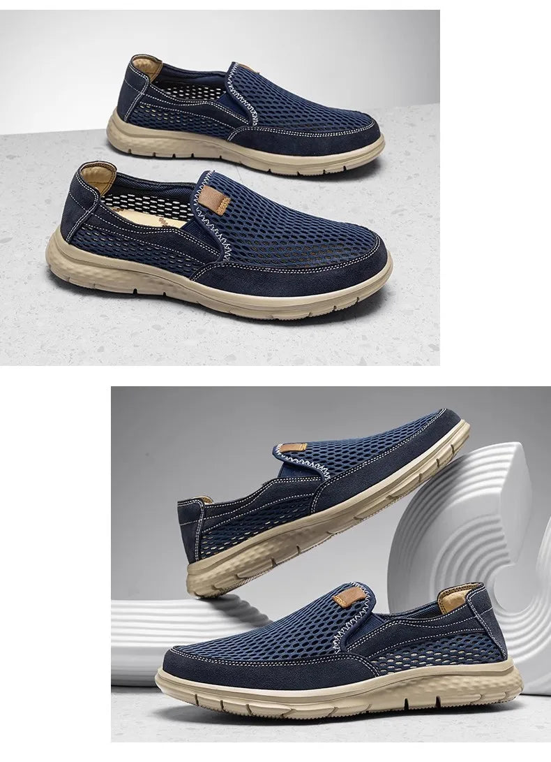 A slip-on loafers, suitable for men's summer breathable casual shoes, light walking shoes, better quality