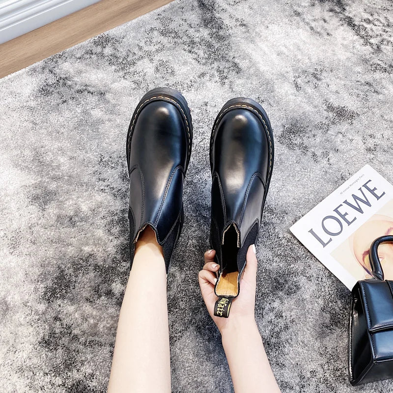 Women Boots Heightened Thick-soled Boots Fashionable Women Shoes Fashionable Sexy Punk Optical Shoes Winter Boots 2024 New  42
