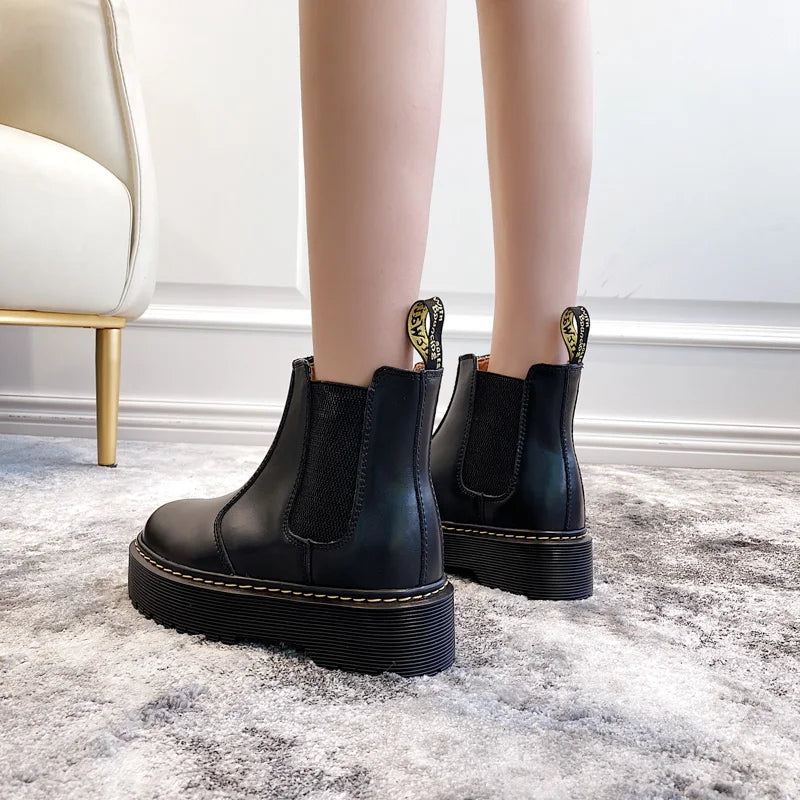 Women Boots Heightened Thick-soled Boots Fashionable Women Shoes Fashionable Sexy Punk Optical Shoes Winter Boots 2024 New  42