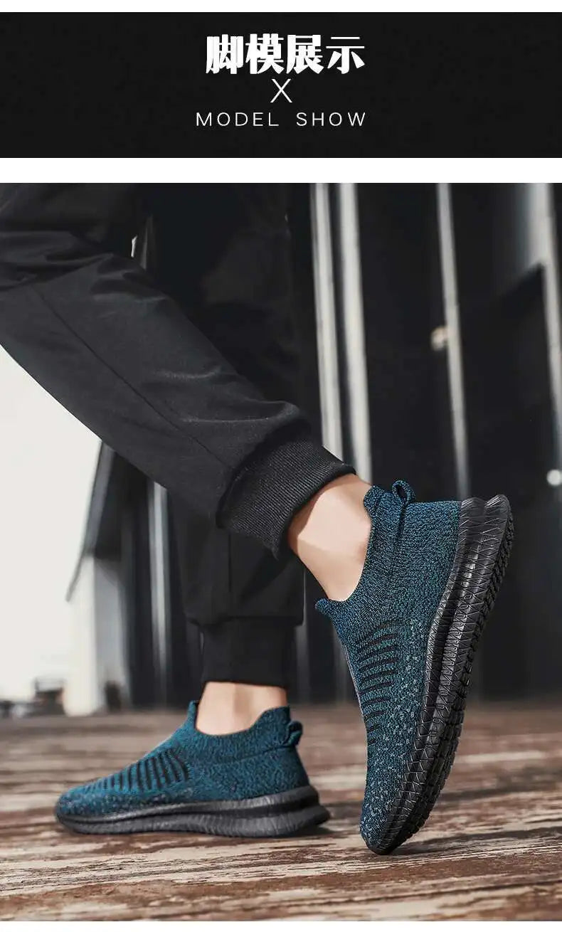 Men's Shoes comfortable Light Sneakers Man Mesh Breathable Walking shoes Casual Loafers Shoes Plus Size 49 Zapatillas de deporte