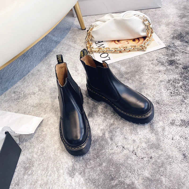 Women Boots Heightened Thick-soled Boots Fashionable Women Shoes Fashionable Sexy Punk Optical Shoes Winter Boots 2024 New  42