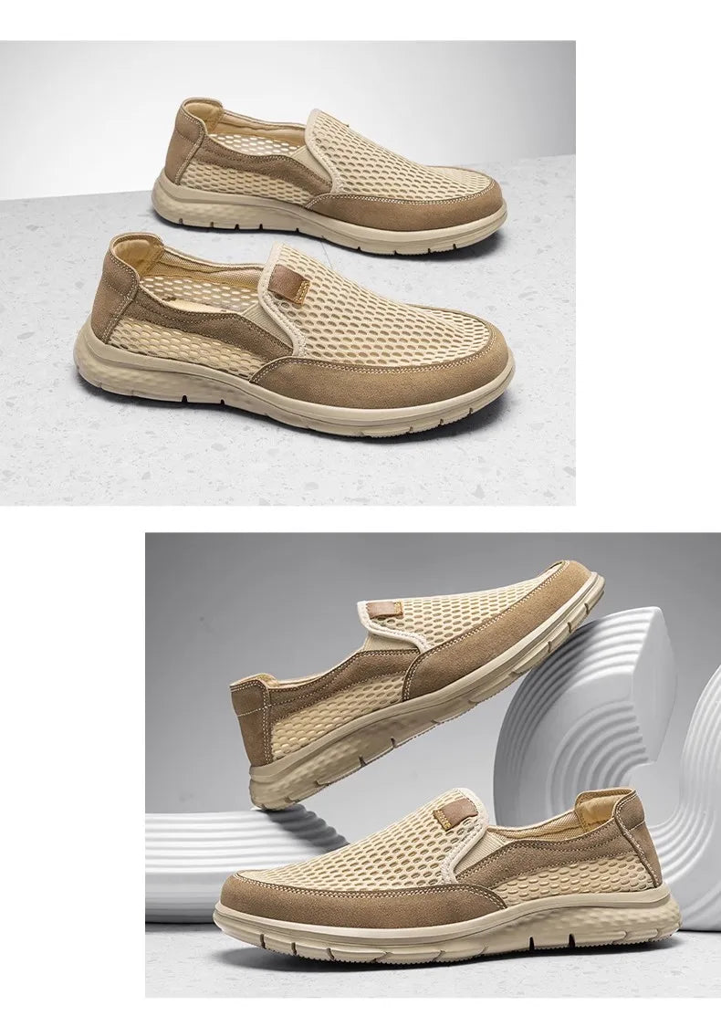 A slip-on loafers, suitable for men's summer breathable casual shoes, light walking shoes, better quality
