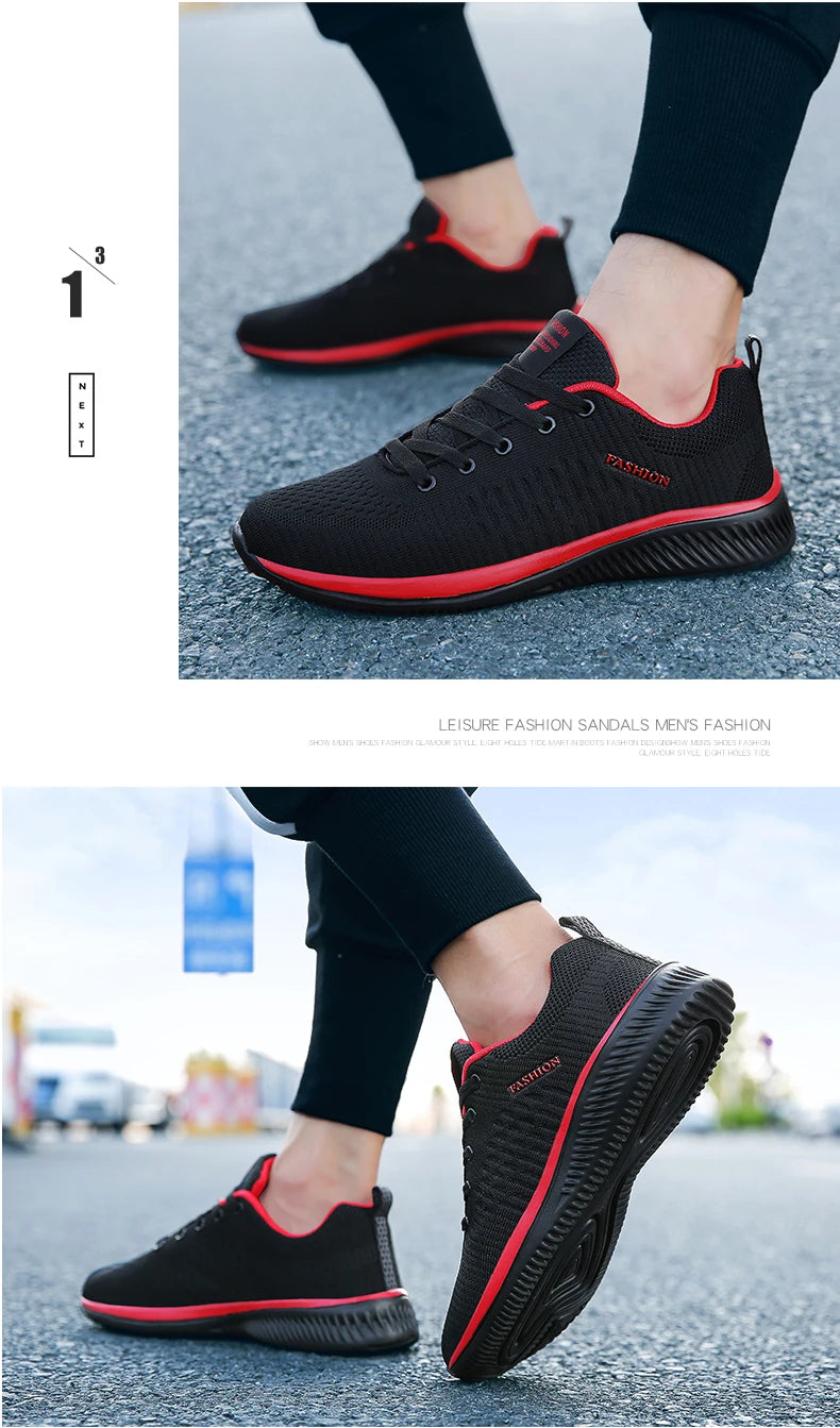 Men Running Walking Knit Shoe Casual Sneakers Breathable Sports Running Athletic Gym Lightweight Outdoor Women Shoes Size38-48
