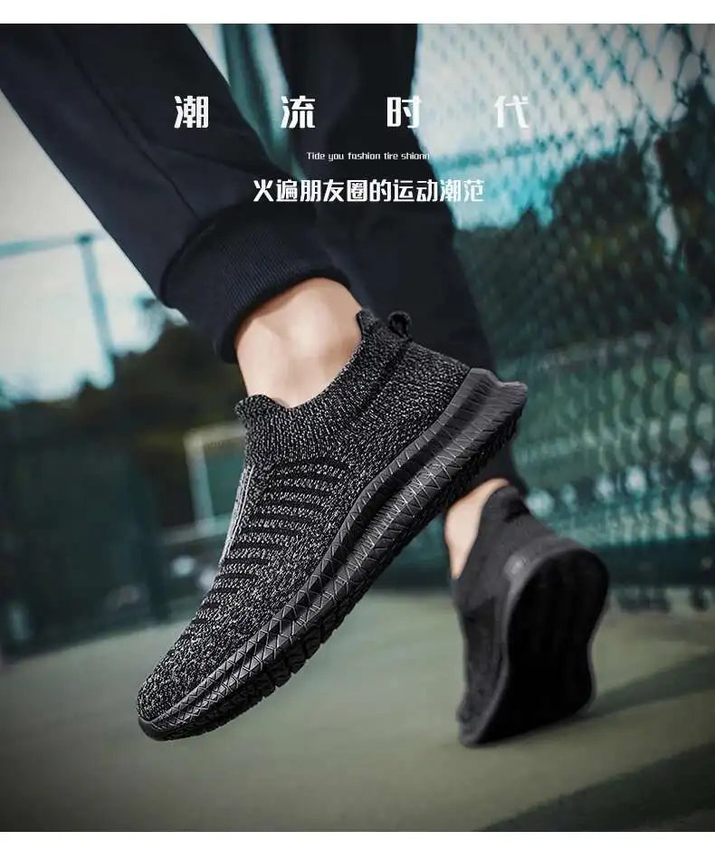 Men's Shoes comfortable Light Sneakers Man Mesh Breathable Walking shoes Casual Loafers Shoes Plus Size 49 Zapatillas de deporte