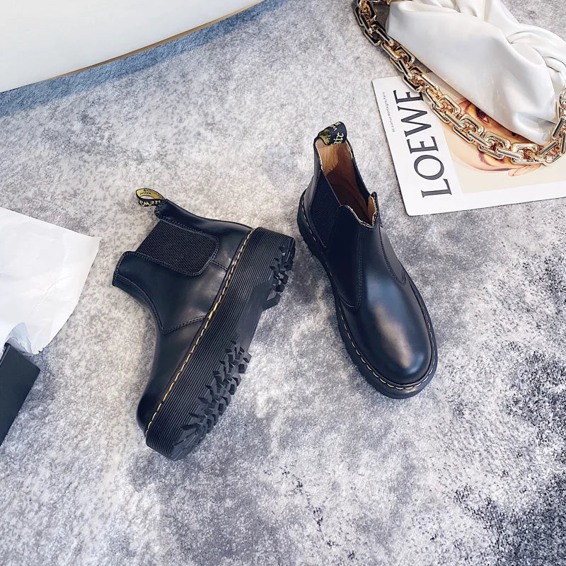 Women Boots Heightened Thick-soled Boots Fashionable Women Shoes Fashionable Sexy Punk Optical Shoes Winter Boots 2024 New  42