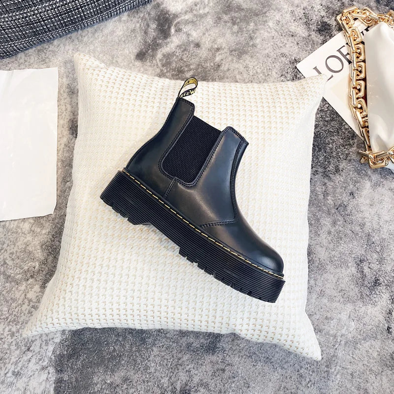 Women Boots Heightened Thick-soled Boots Fashionable Women Shoes Fashionable Sexy Punk Optical Shoes Winter Boots 2024 New  42
