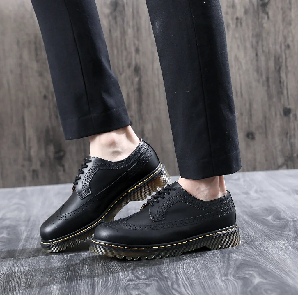 Hot Selling Men Casual Shoes High-quality Classic Business Formal Shoes Wedding Party Office Leather Shoes Big Sizes 35-46