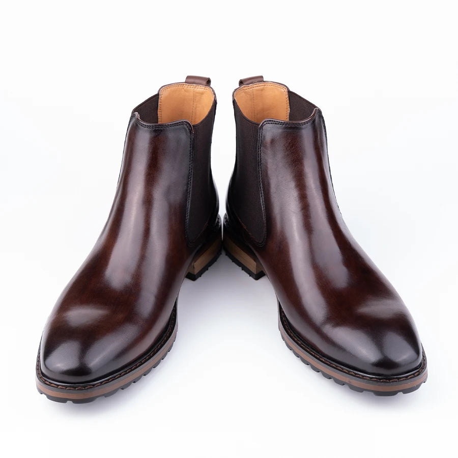 New Arrival Men's Boots Premium quality Cowhide Wear-resistant and Comfortable Leather Shoes Luxury Office Formal Shoes Handmade