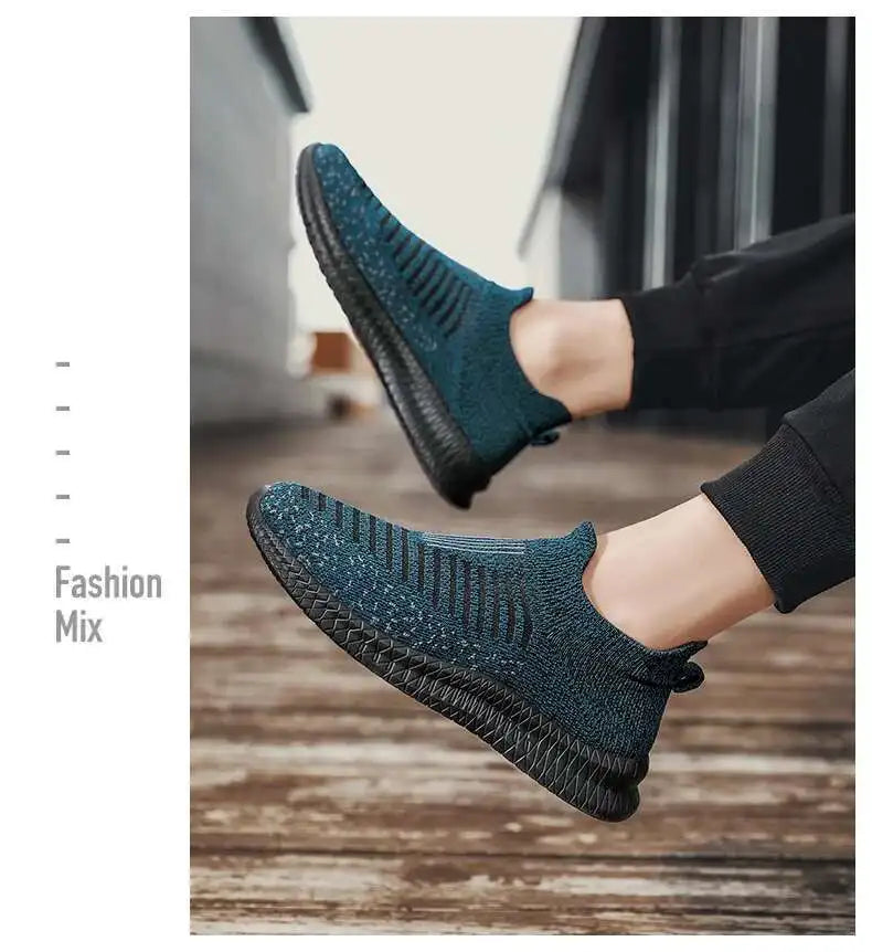 Men's Shoes comfortable Light Sneakers Man Mesh Breathable Walking shoes Casual Loafers Shoes Plus Size 49 Zapatillas de deporte