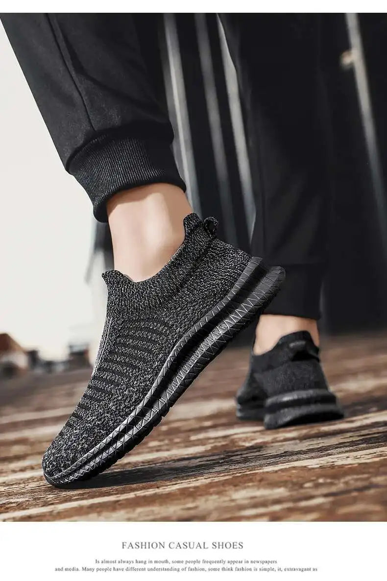Men's Shoes comfortable Light Sneakers Man Mesh Breathable Walking shoes Casual Loafers Shoes Plus Size 49 Zapatillas de deporte