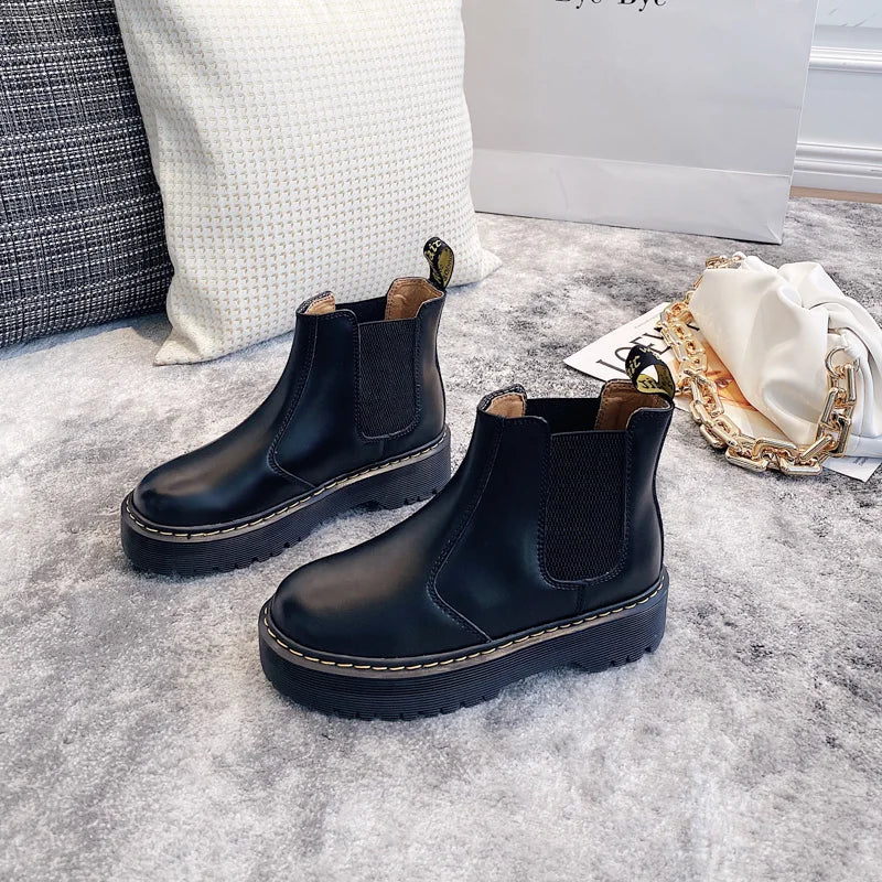 Women Boots Heightened Thick-soled Boots Fashionable Women Shoes Fashionable Sexy Punk Optical Shoes Winter Boots 2024 New  42