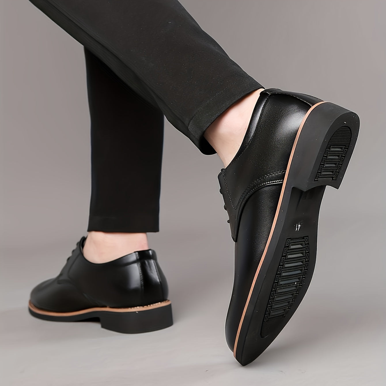 Soft Rubber Sole, Black & Brown Design Shoes for Men