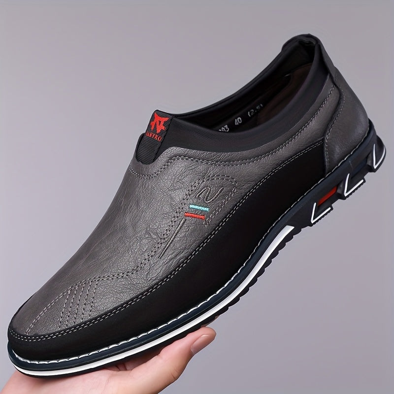 Slip-On Loafers with Thin Rubber Sole for Men